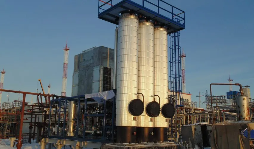 QB Johnson molecular sieve dehydration unit adsorber towers